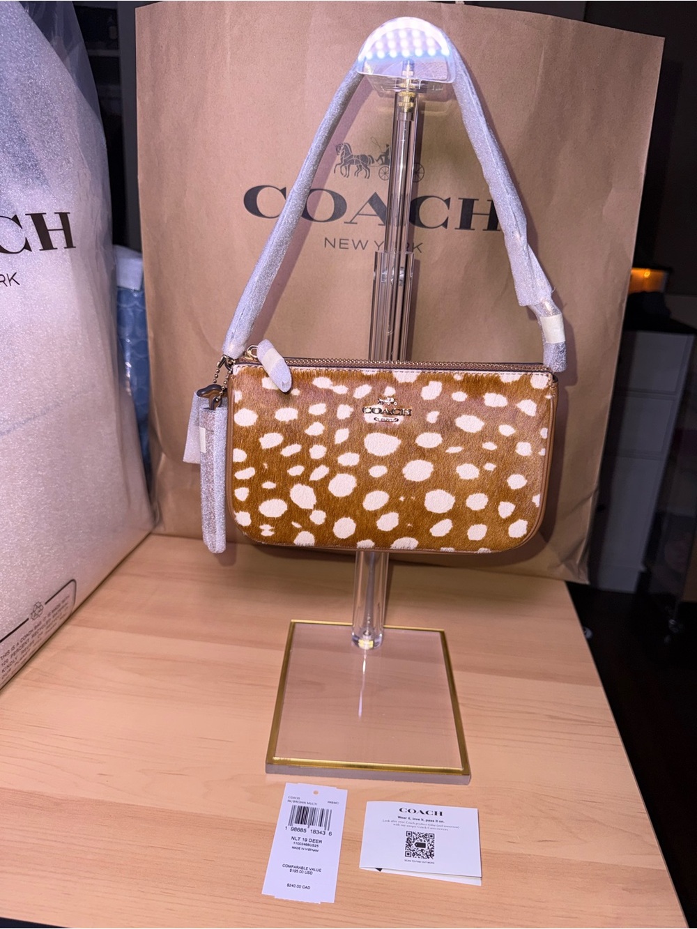 Coach Outlet Nolita 19 With Deer Print 🦌 - Picture 2 of 14